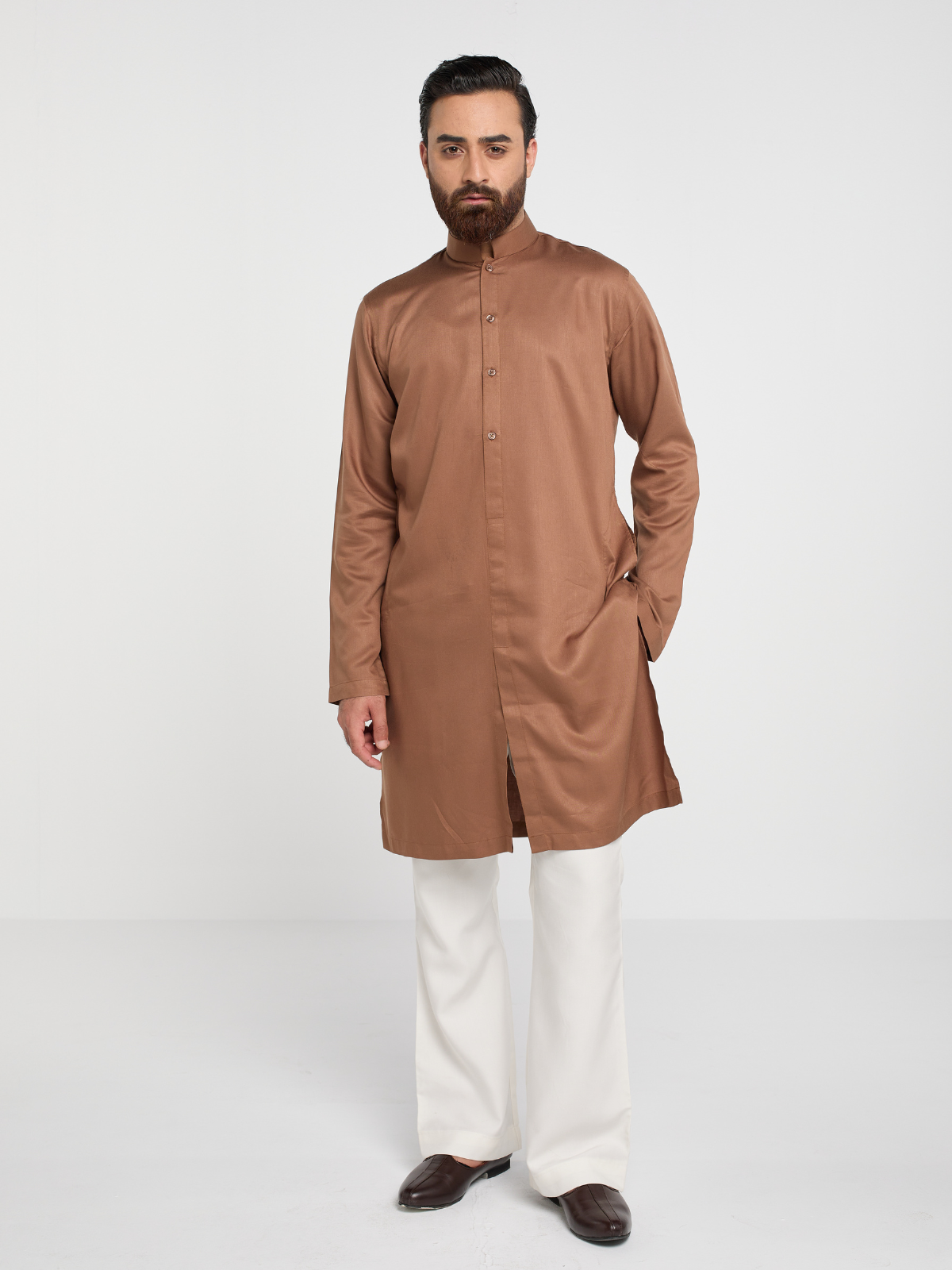 Terracotta Sherwani Cut Kurta