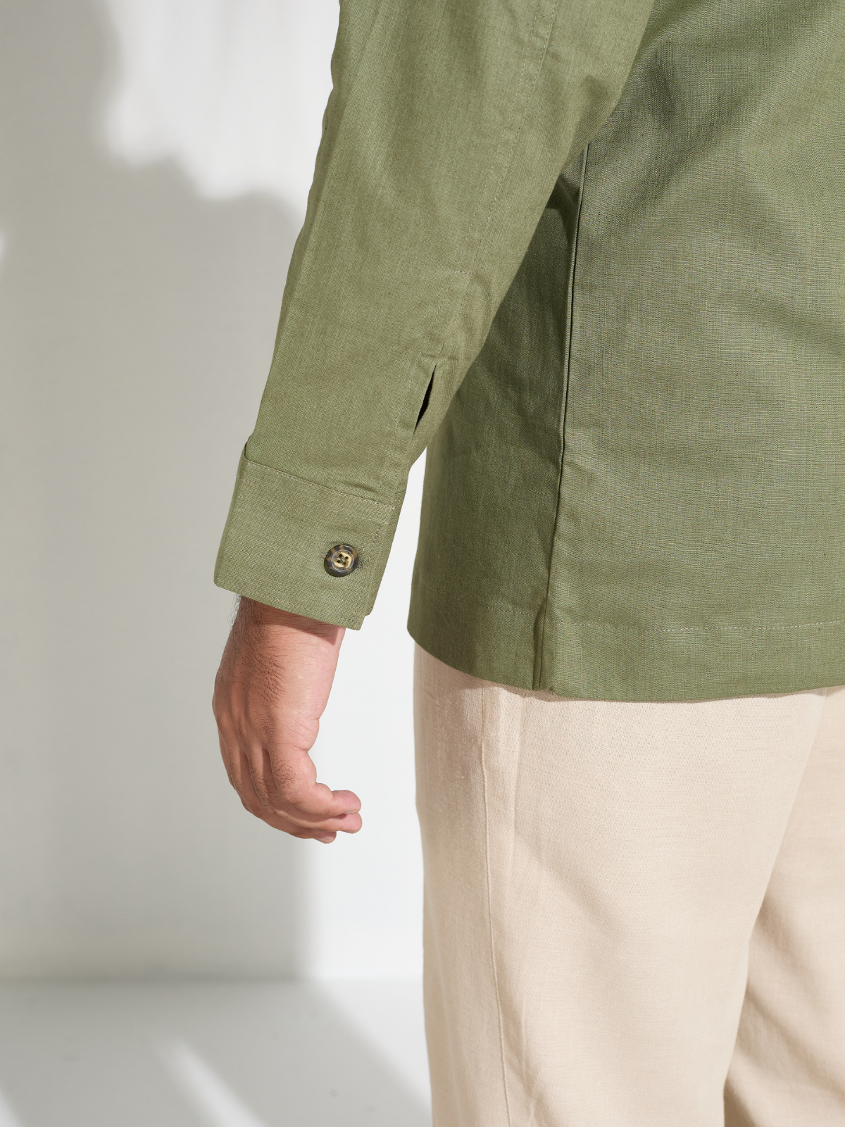 Olive Cotton Shacket