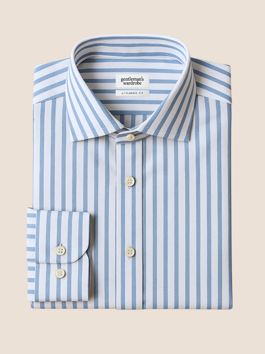 Sky Bengal Stripe Formal Shirt