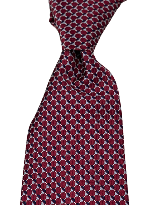 Maroon Patterned Tie
