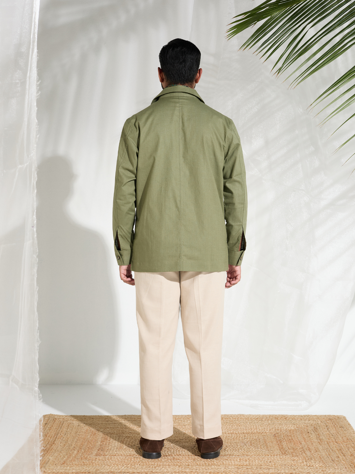 Olive Cotton Shacket