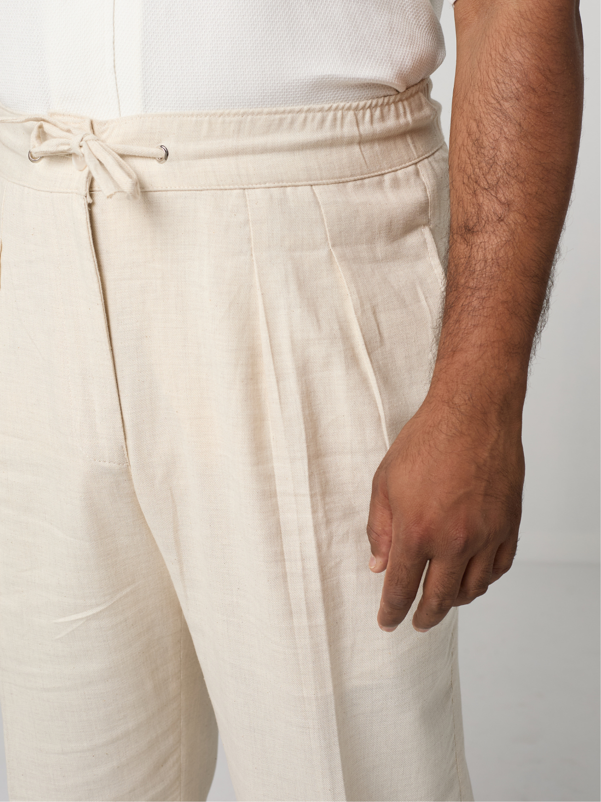 Off-white Draw String Trouser