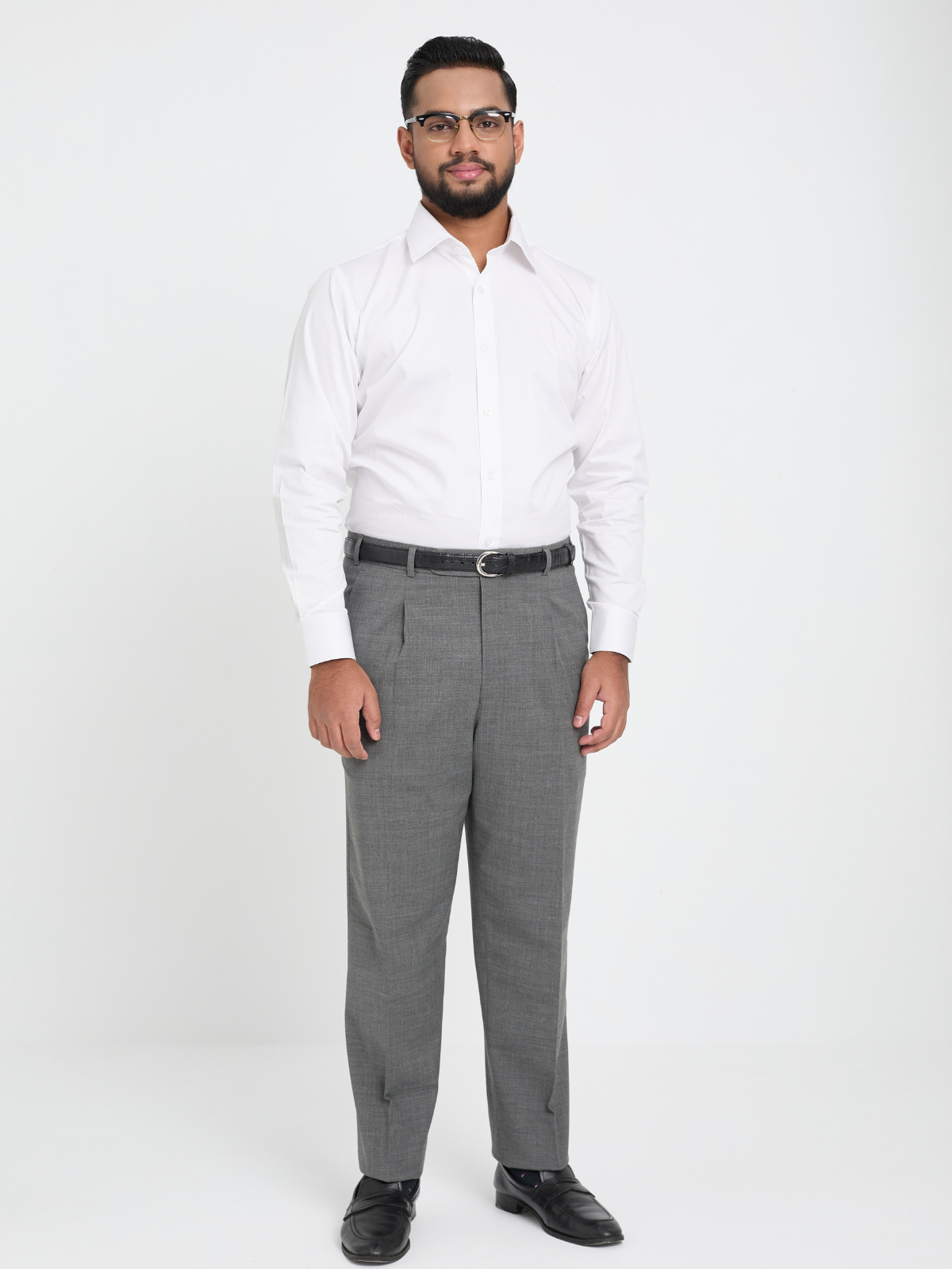 Mid-Grey Mid Rise Formal Trouser