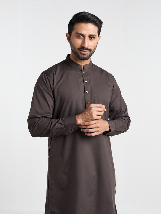 Brown Single Kurta