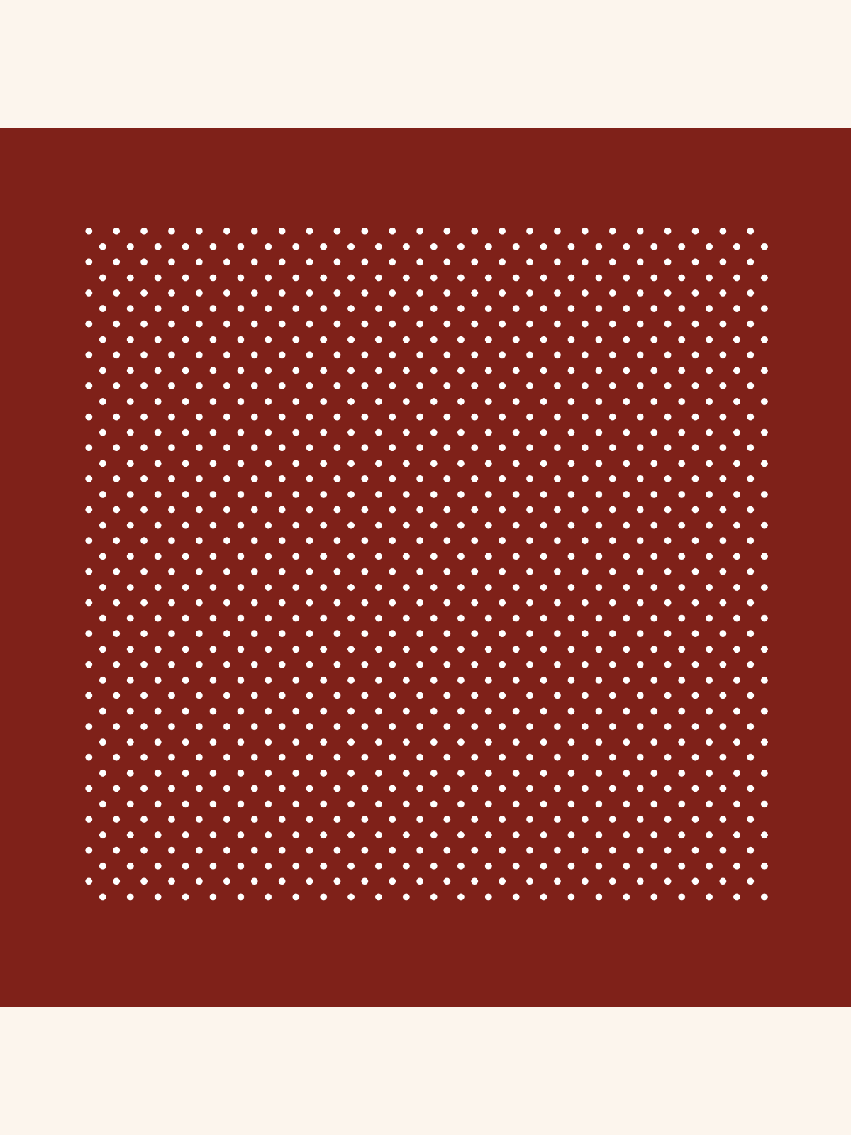 Crimson Polka Silk Pocket Square