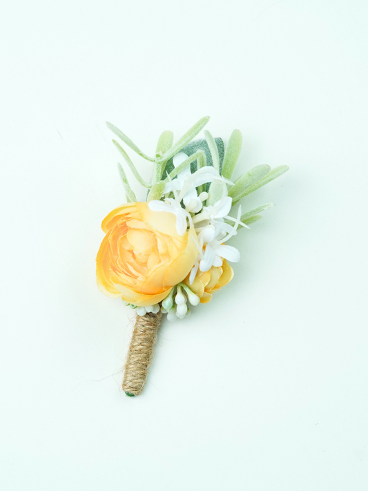 Yellow Boutonniere