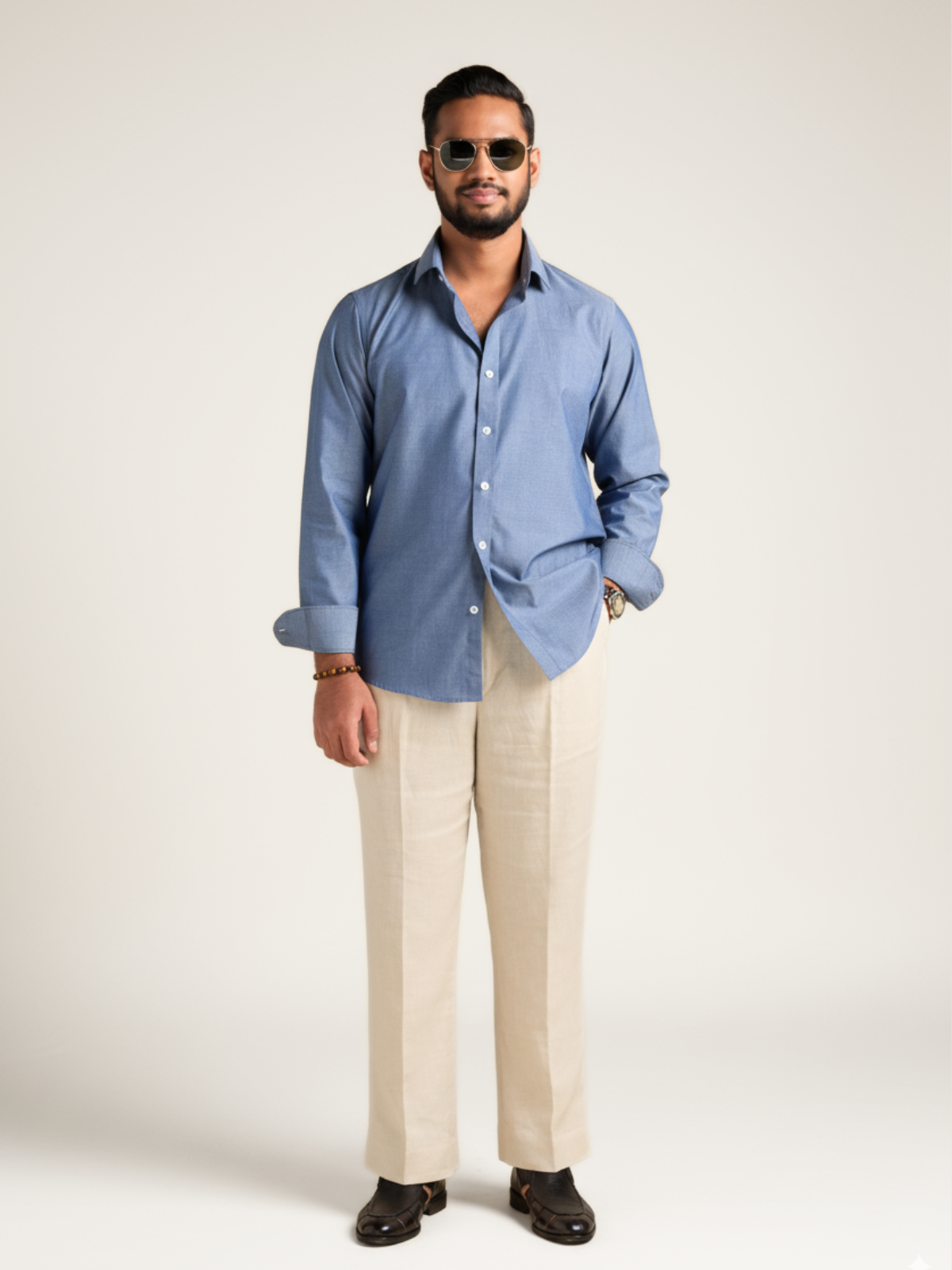 Chambray Casual Shirt