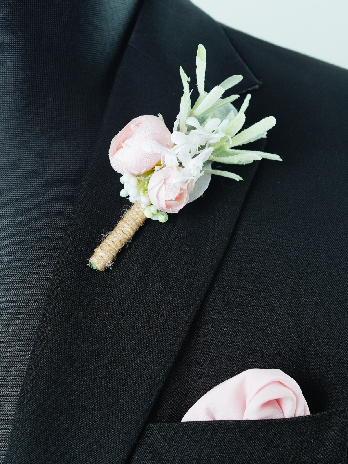 Pink Boutonniere