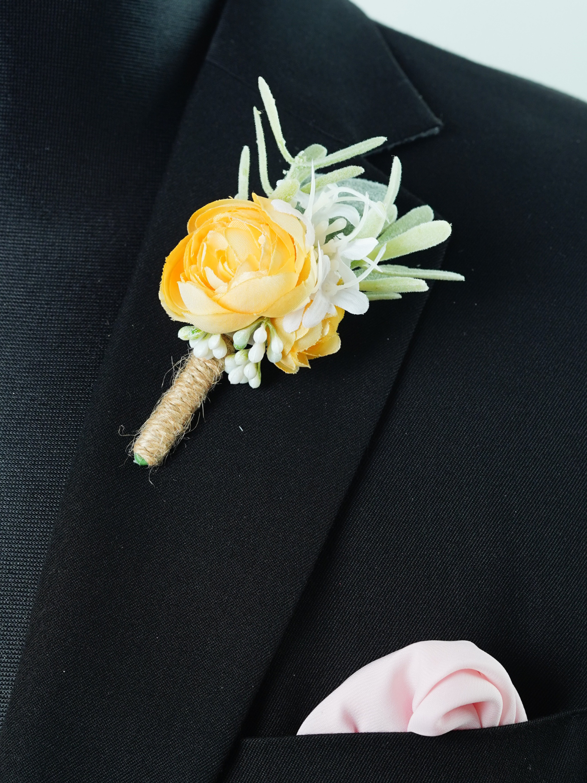 Yellow Boutonniere