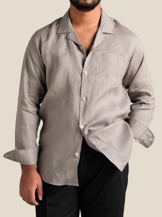 Grey full sleeve cuban