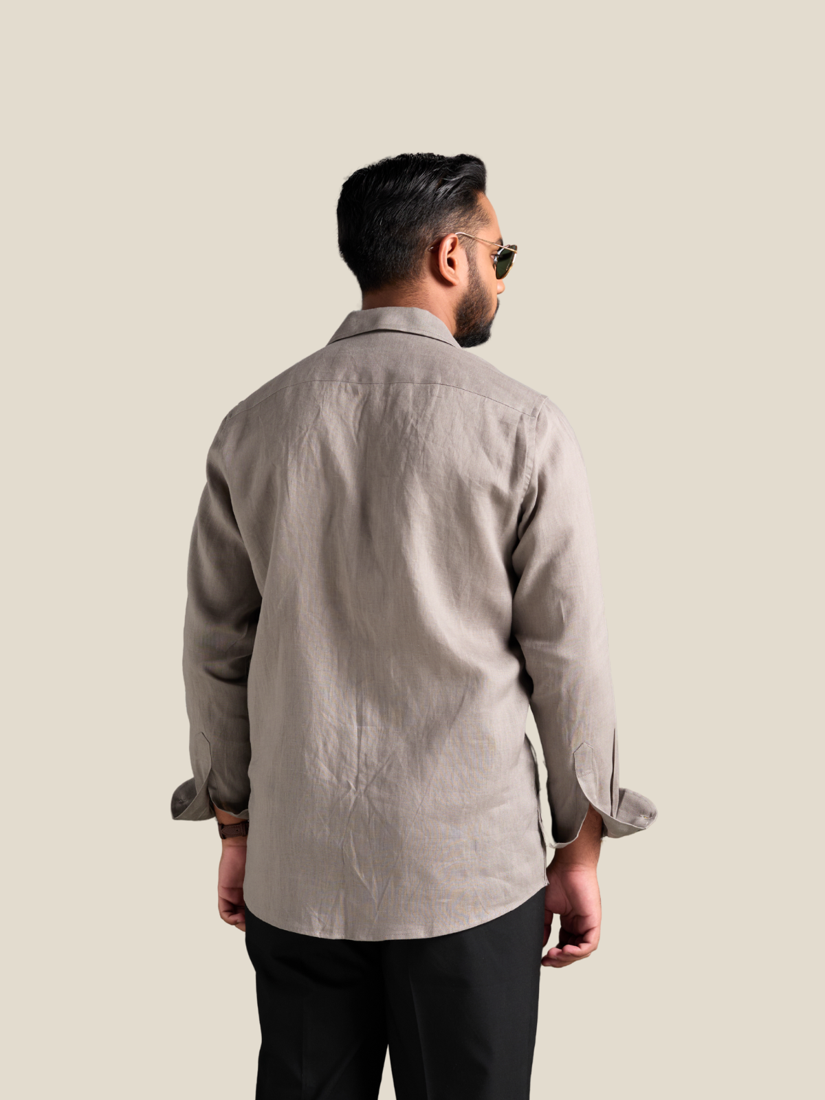 Grey full sleeve cuban