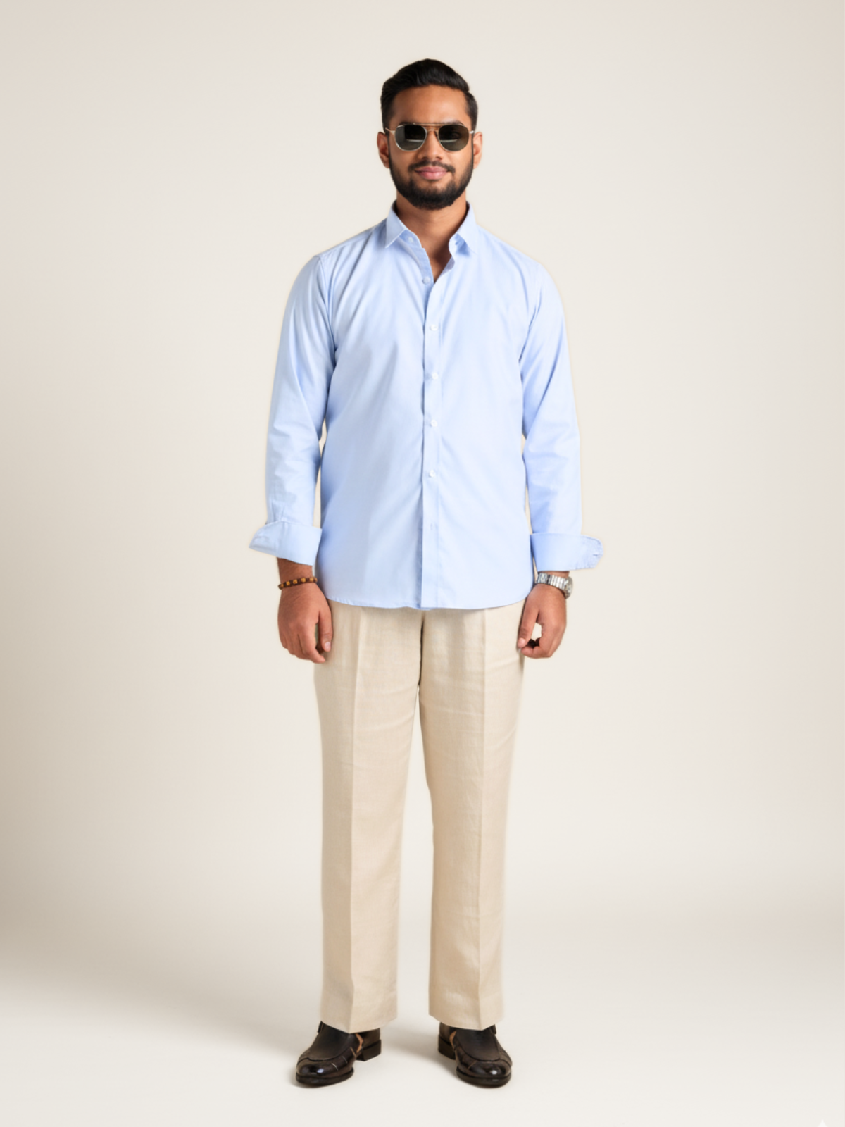 Powder Blue Casual Shirt
