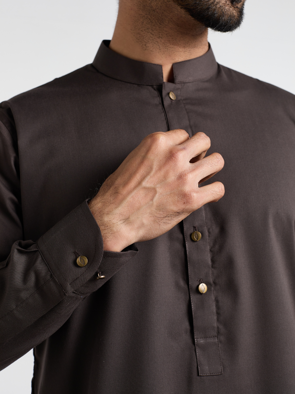 Brown Single Kurta