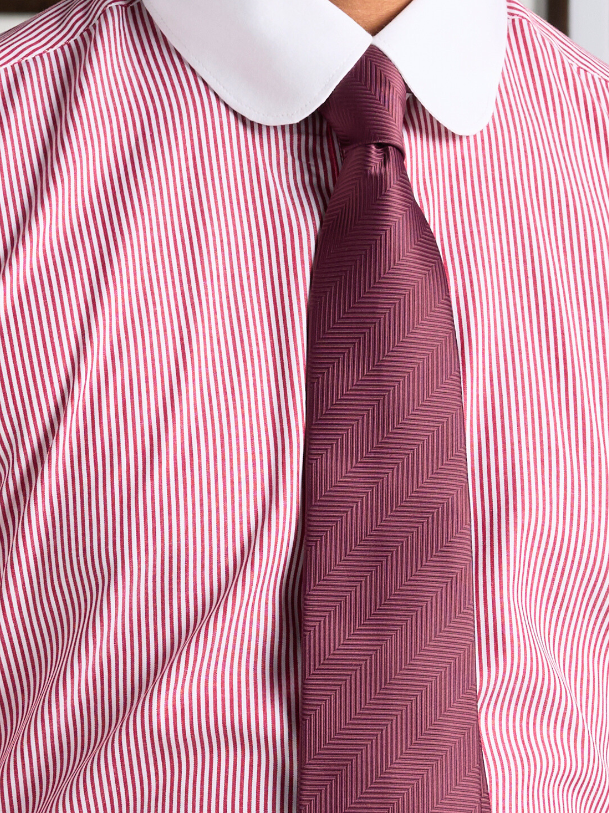Winchester Maroon Stripe Formal Shirt