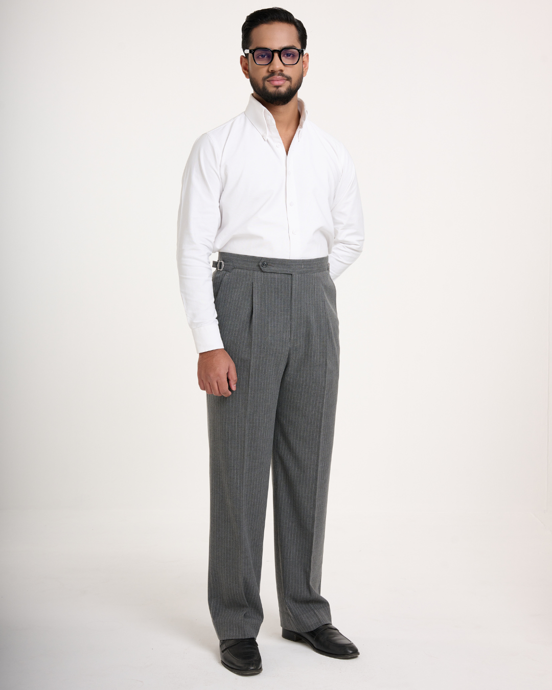 Grey Stripe Formal Trouser