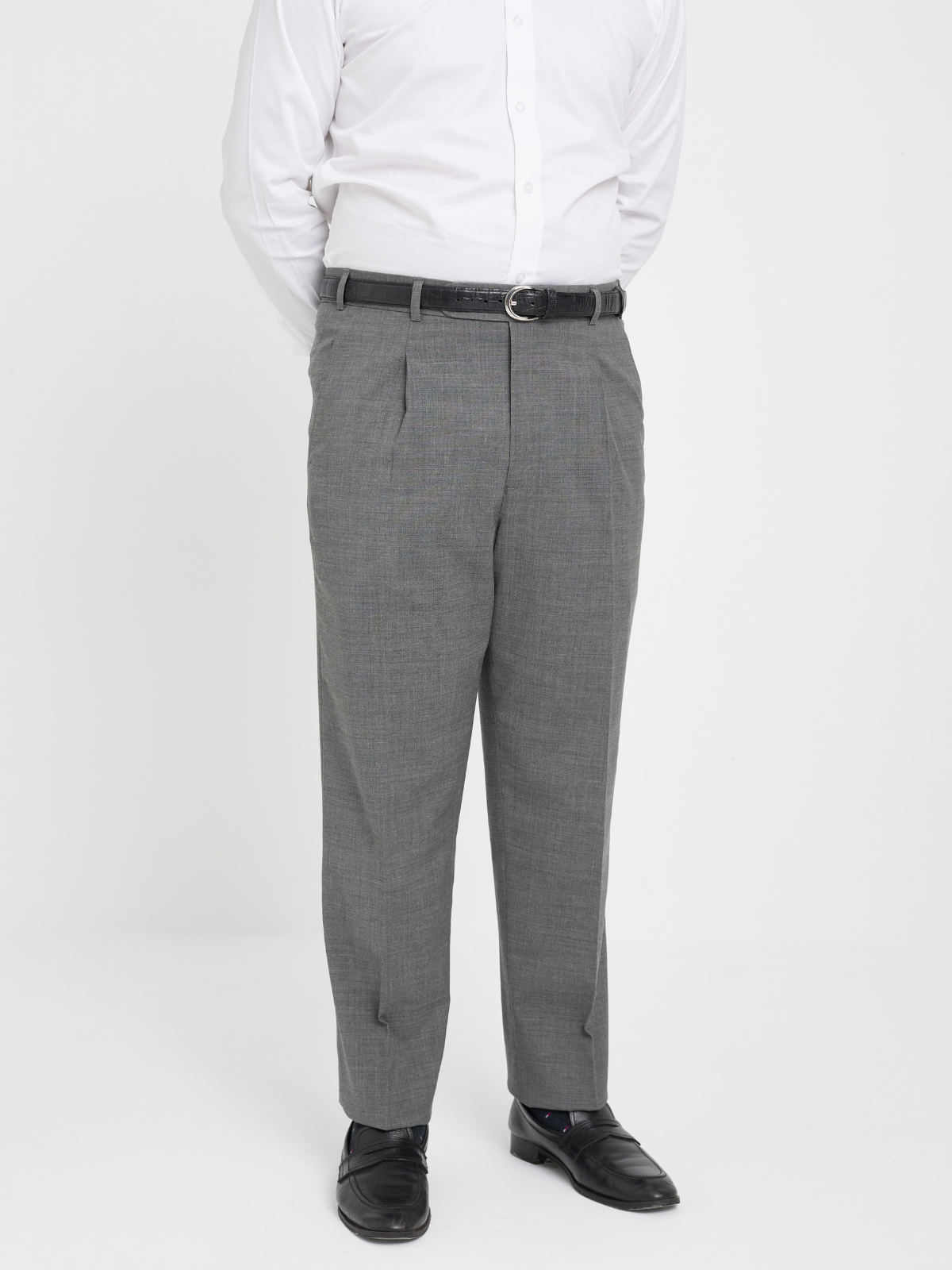 Mid-Grey Mid Rise Formal Trouser