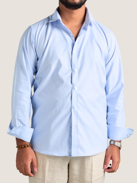 Powder Blue Casual Shirt