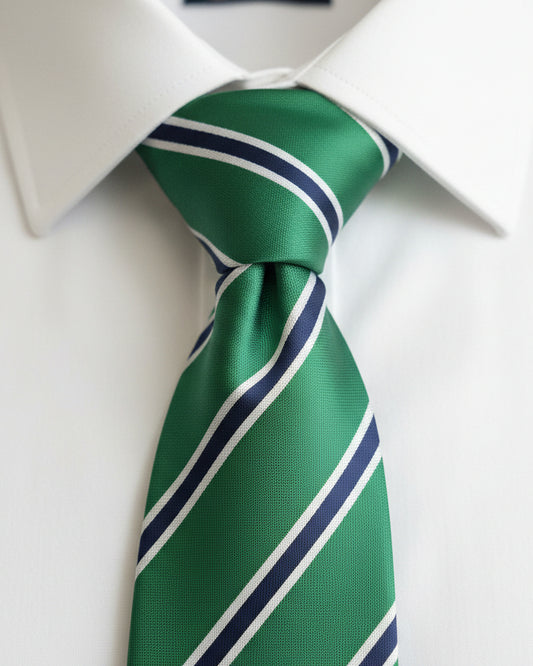 Emerald Regimental Stripe Tie