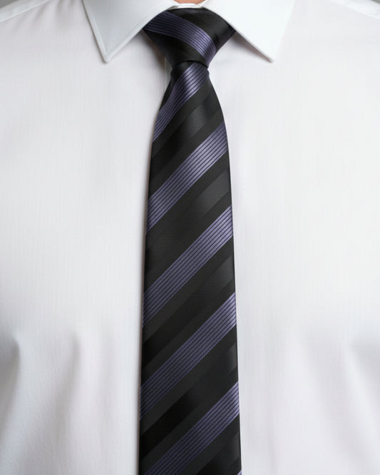 Midnight Noir Stripe Tie