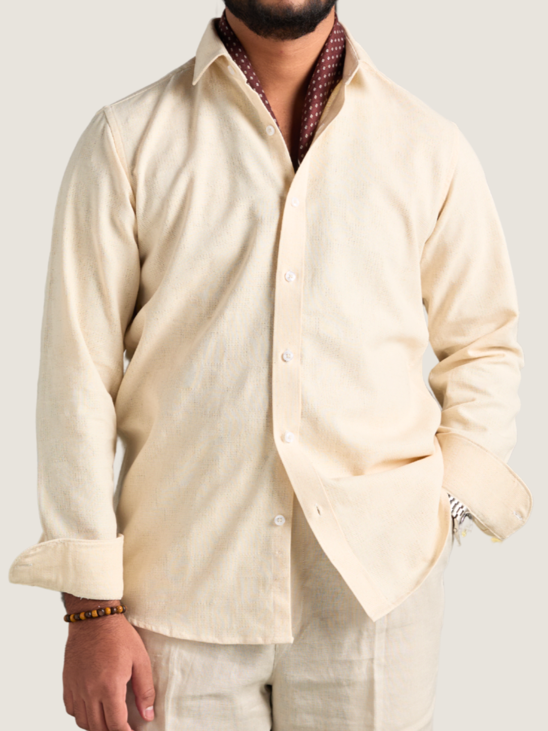 Beige Casual Shirt