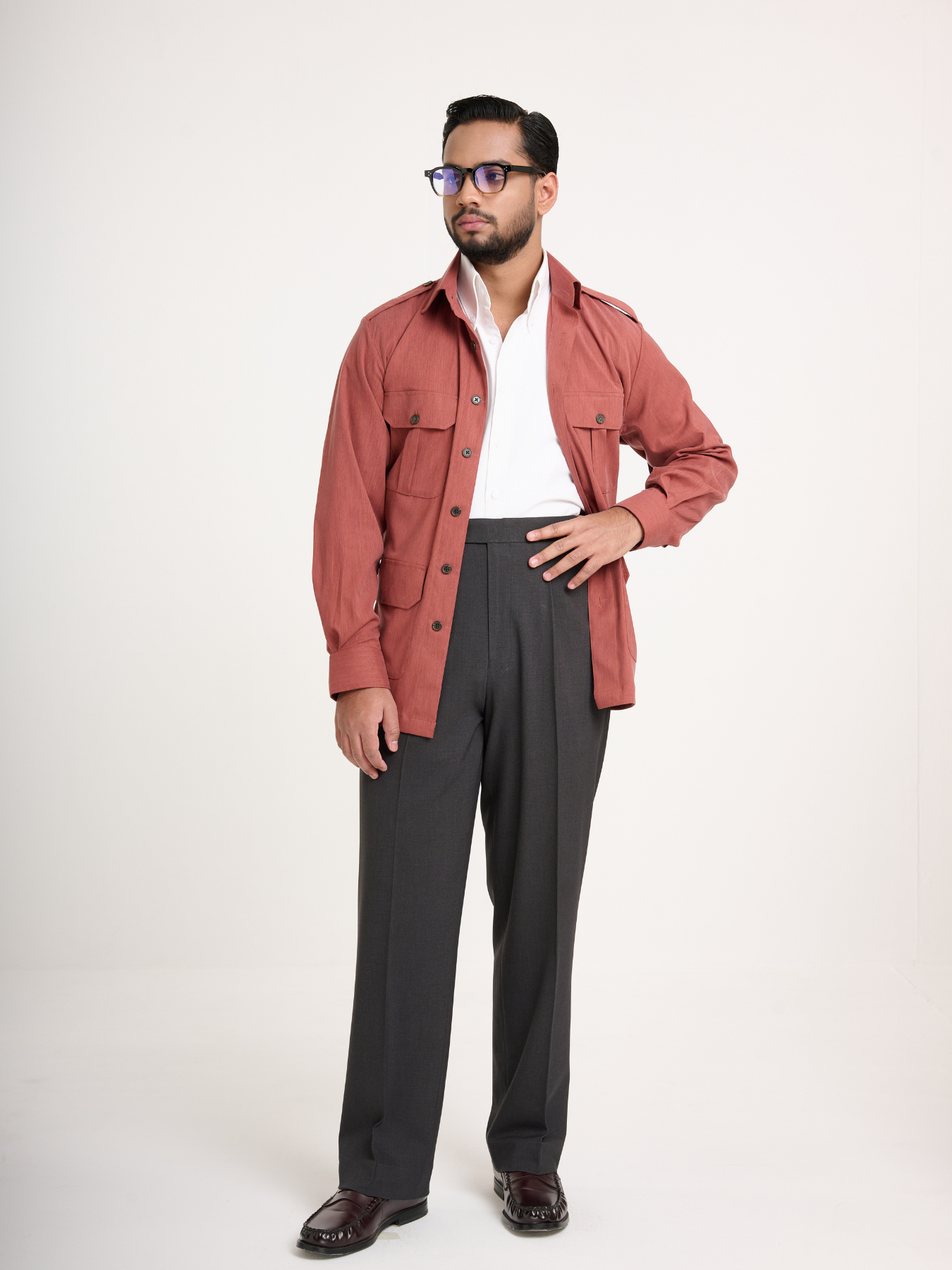 Terracotta Field Shacket