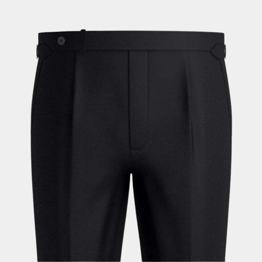 Black Single Button Formal Trouser