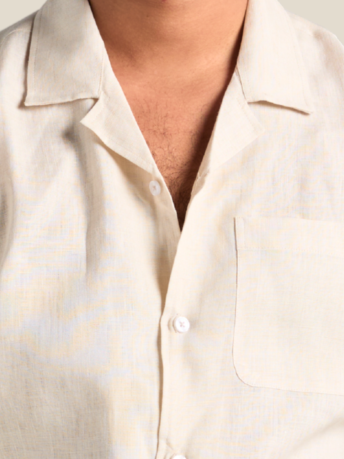 Beige full sleeve cuban