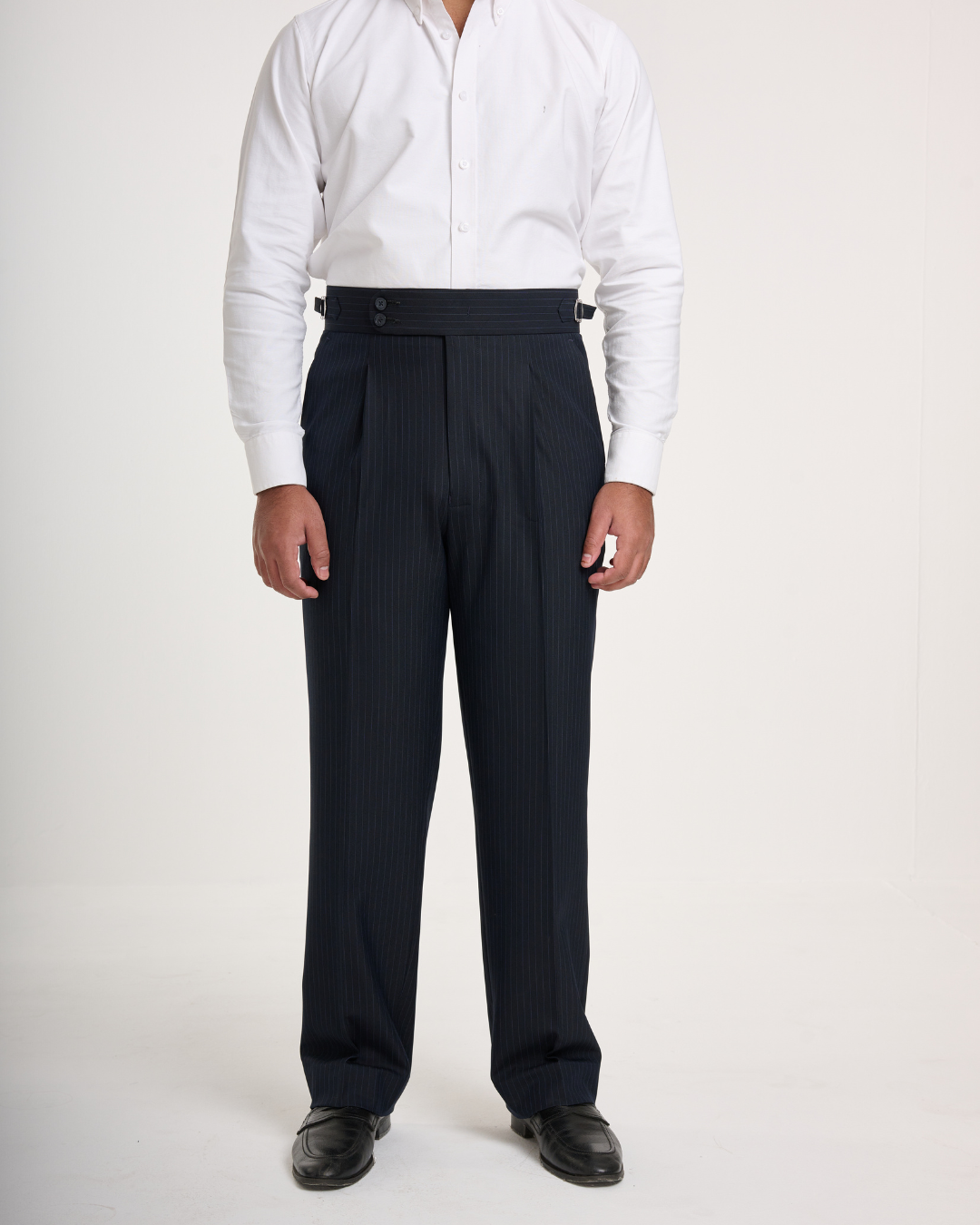 Blue Strip Formal Pant double button