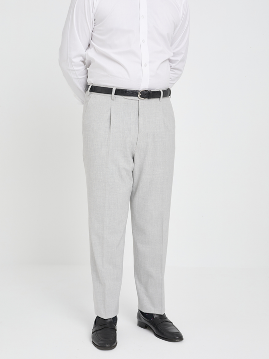 Light Grey Mid Rise Formal Trouser