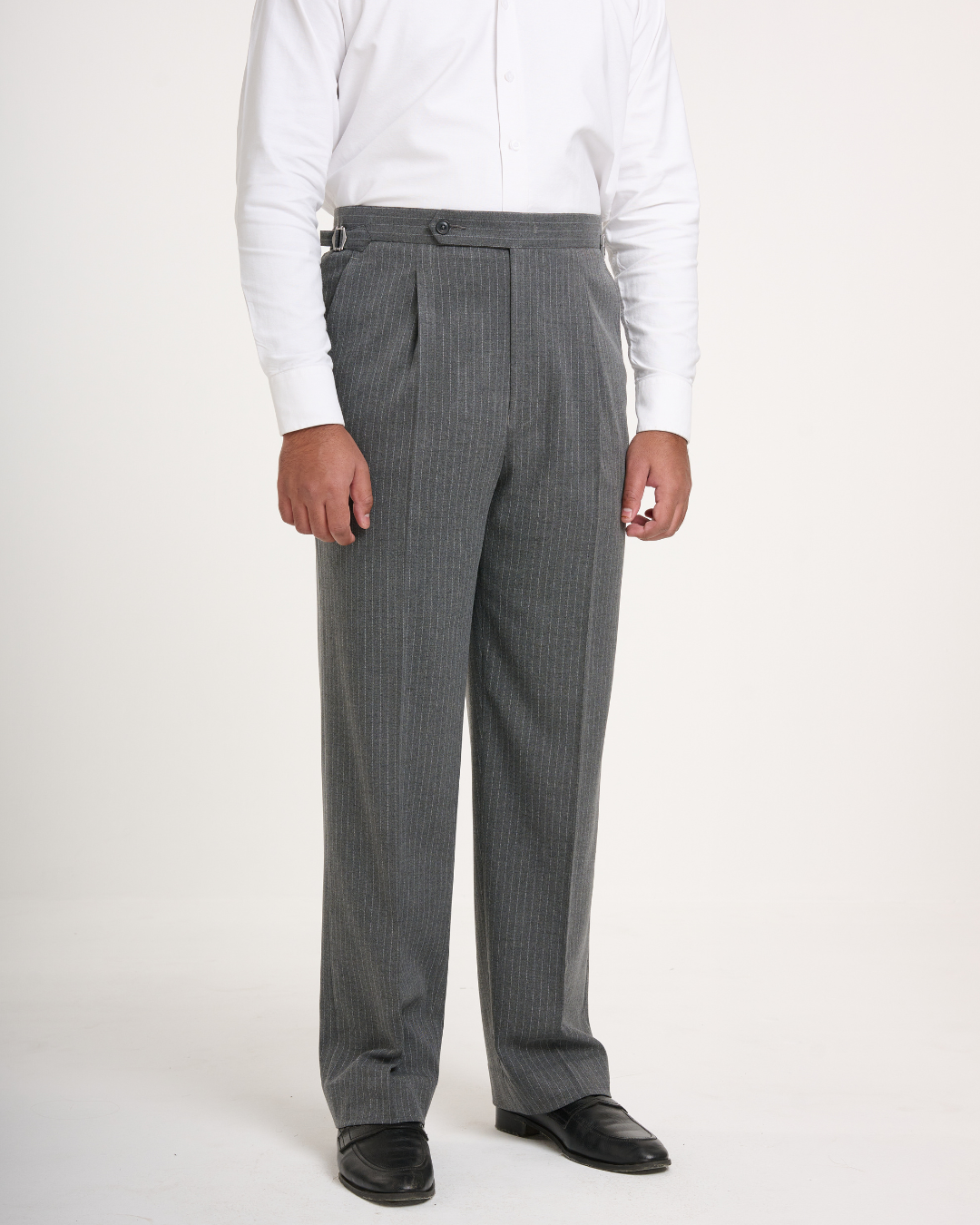 Grey Stripe Formal Trouser