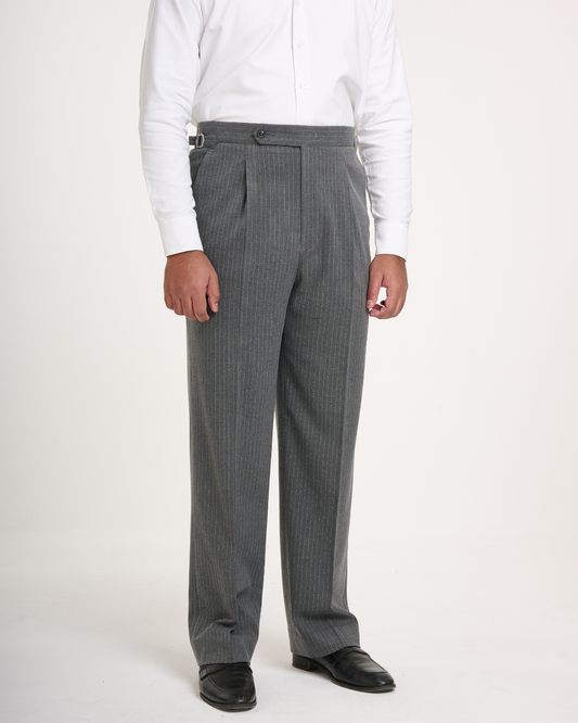 Grey Stripe Formal Trouser