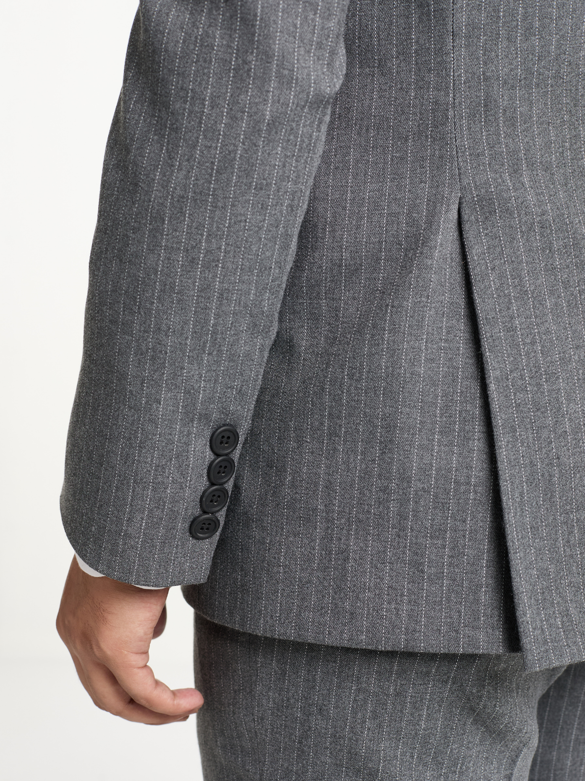 Grey Pinstripe Blazer