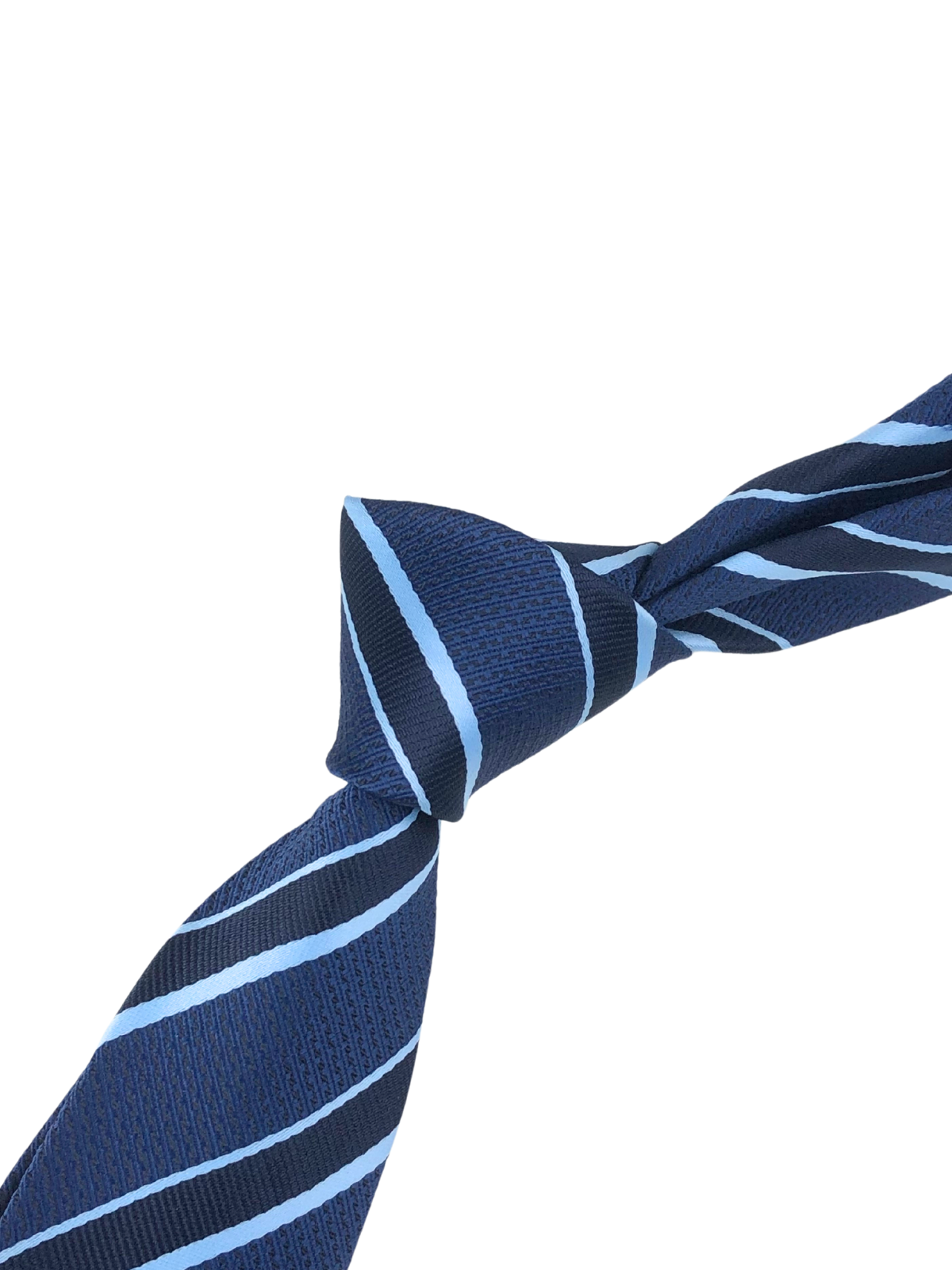 Navy & Aqua Repp Tie