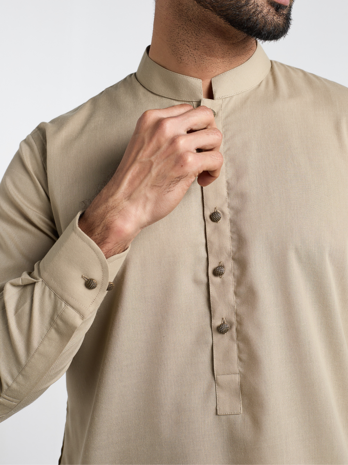 Taupe Single Kurta