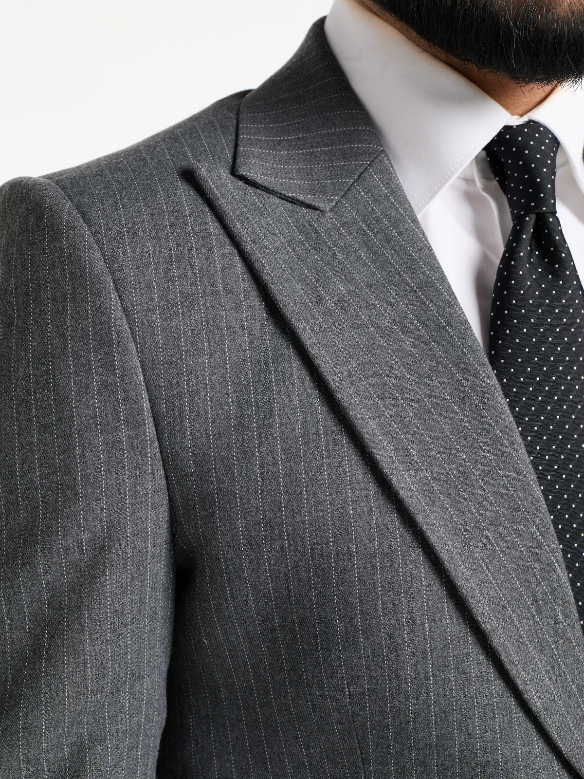 Grey Pinstripe Blazer