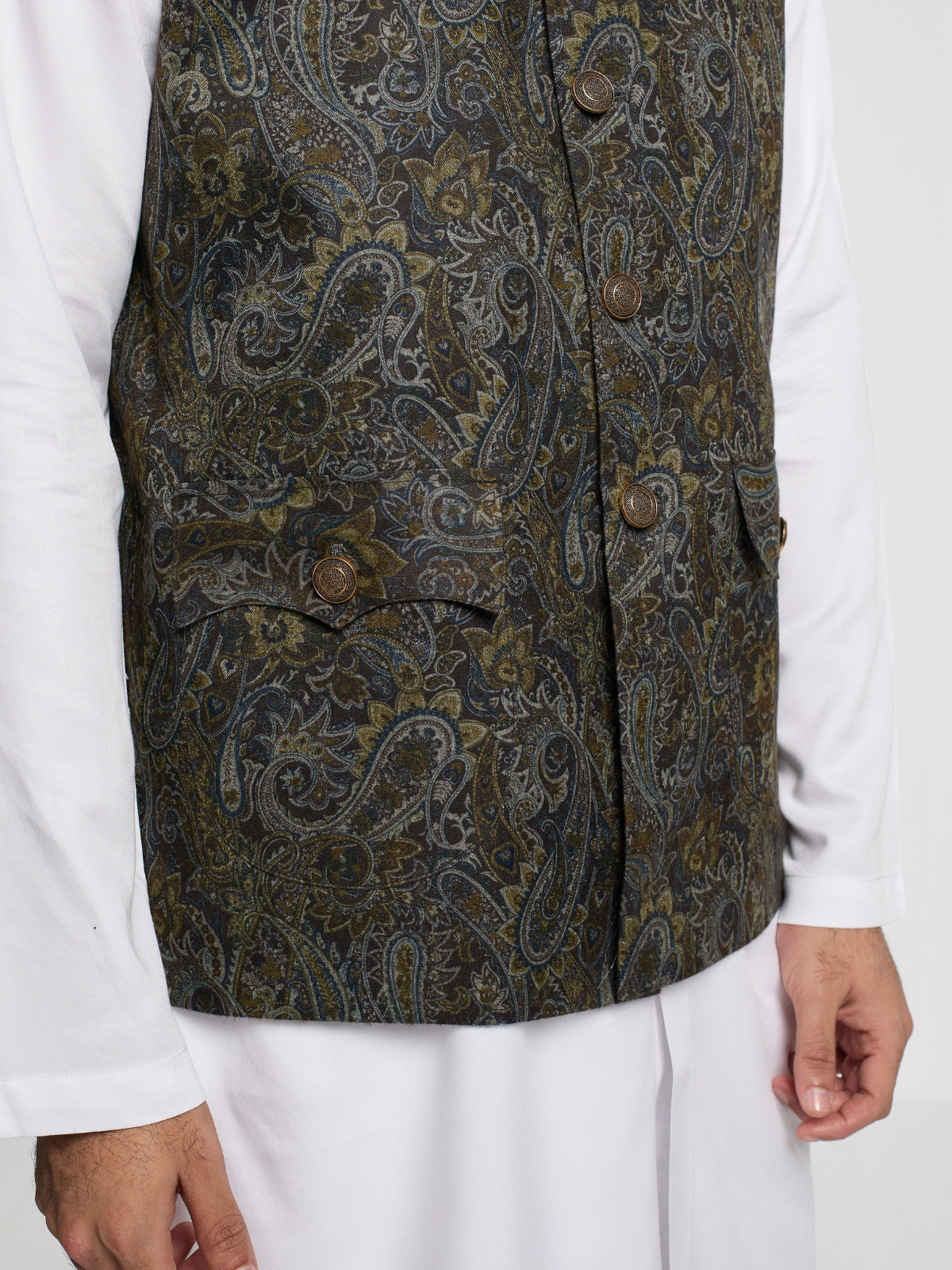 Olive Paisley Coaty