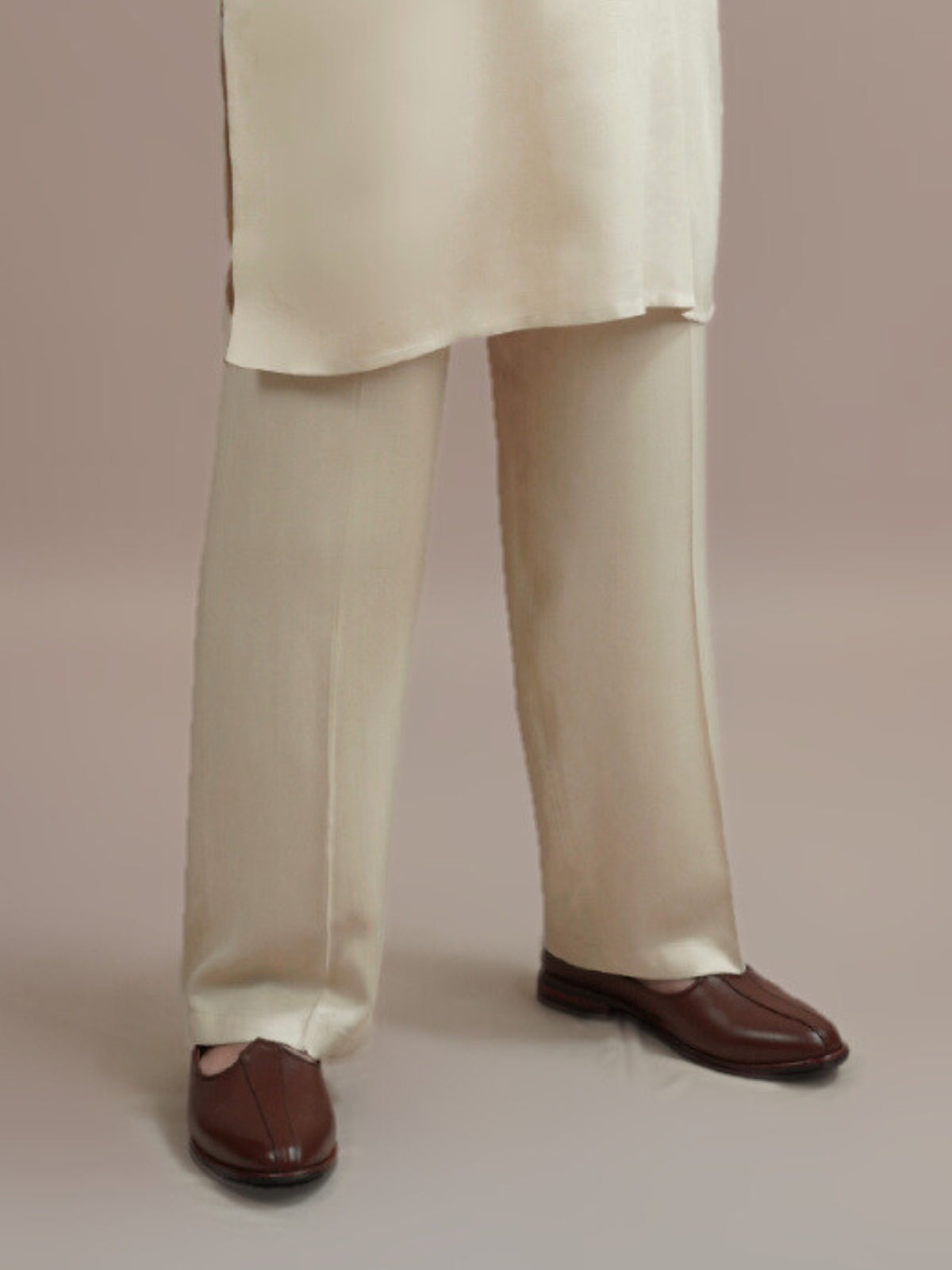 Cream Kabli & Pant Set