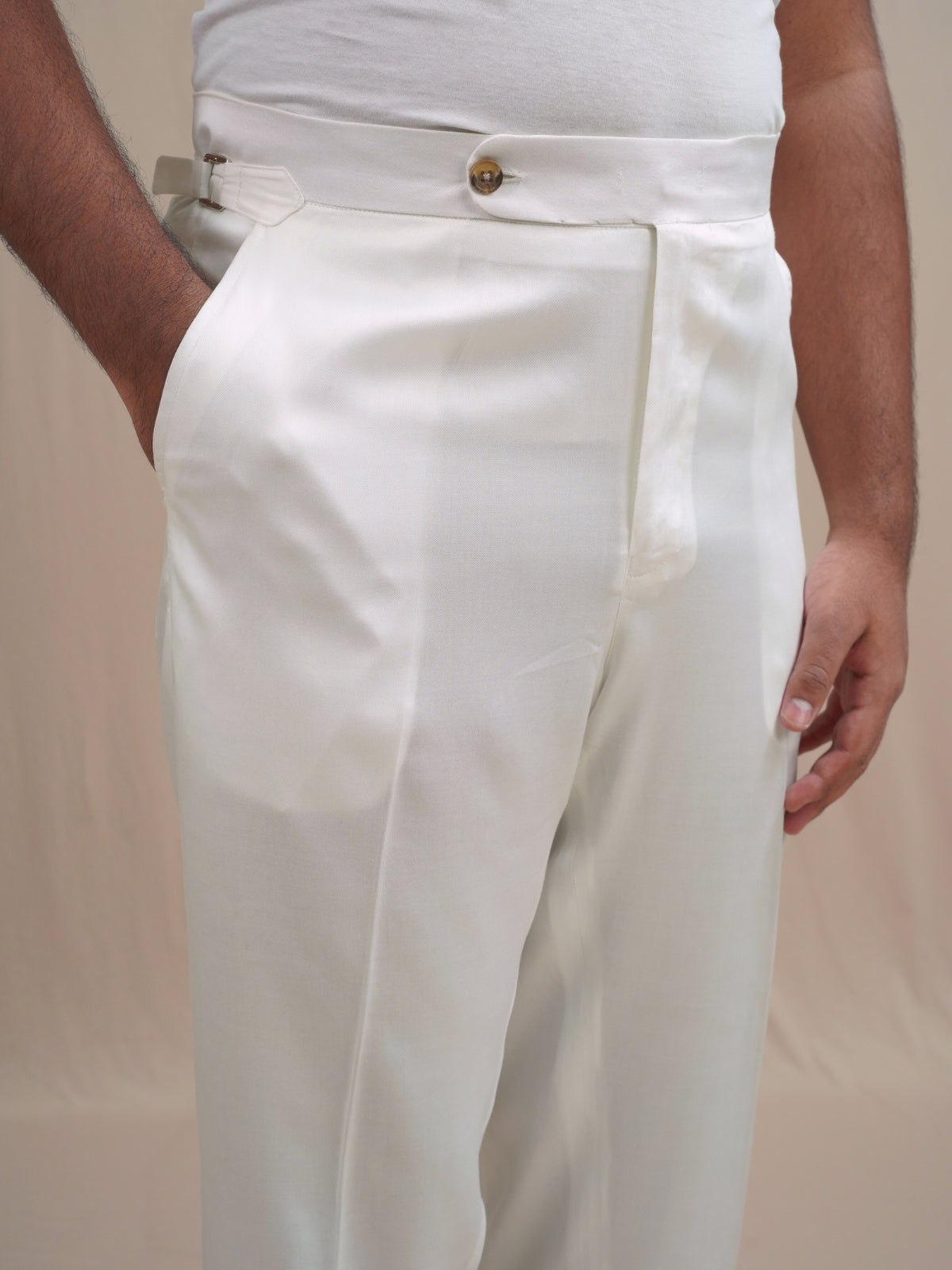 White Kabli & Pant Set