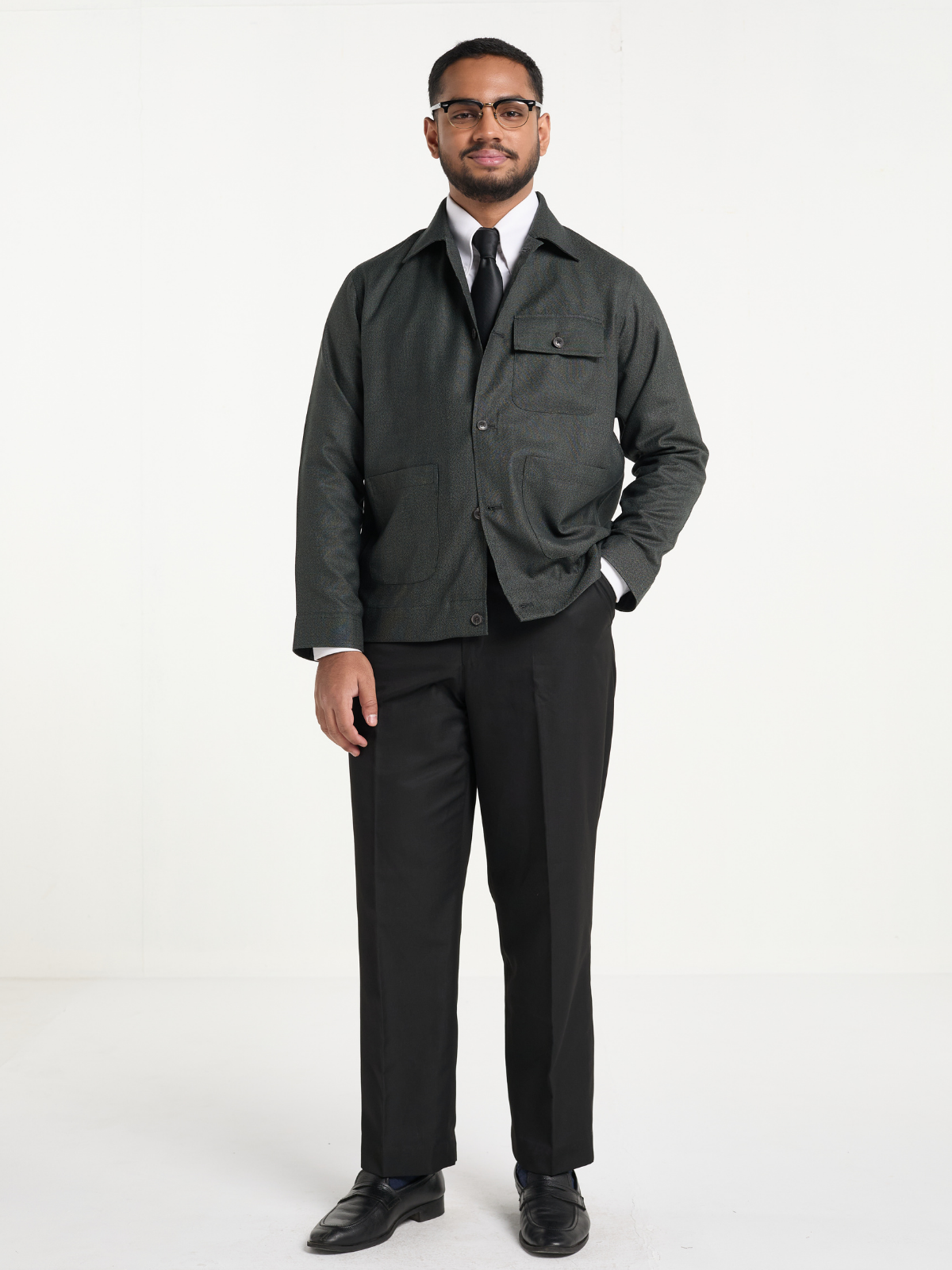 Forest Green Shacket