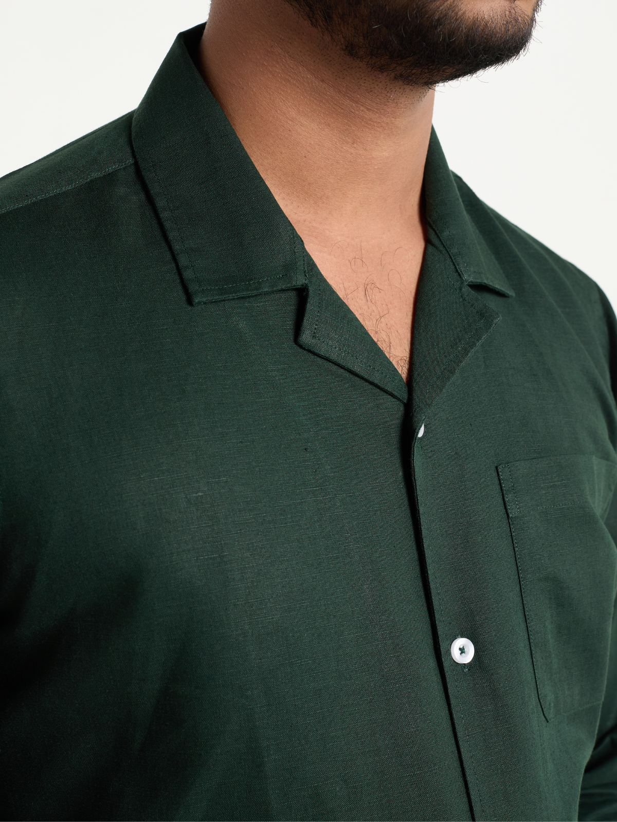 Bottle Green Cuban Shirt