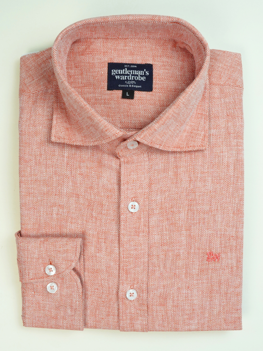 Light Orange Formal Shirt