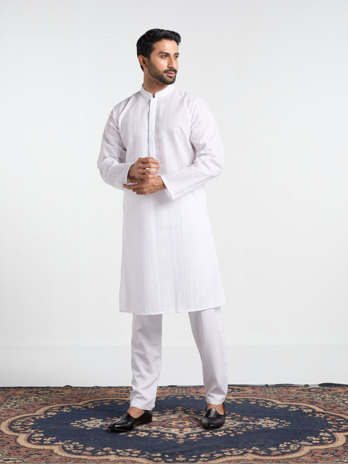 Paisley Chikankari Kurta