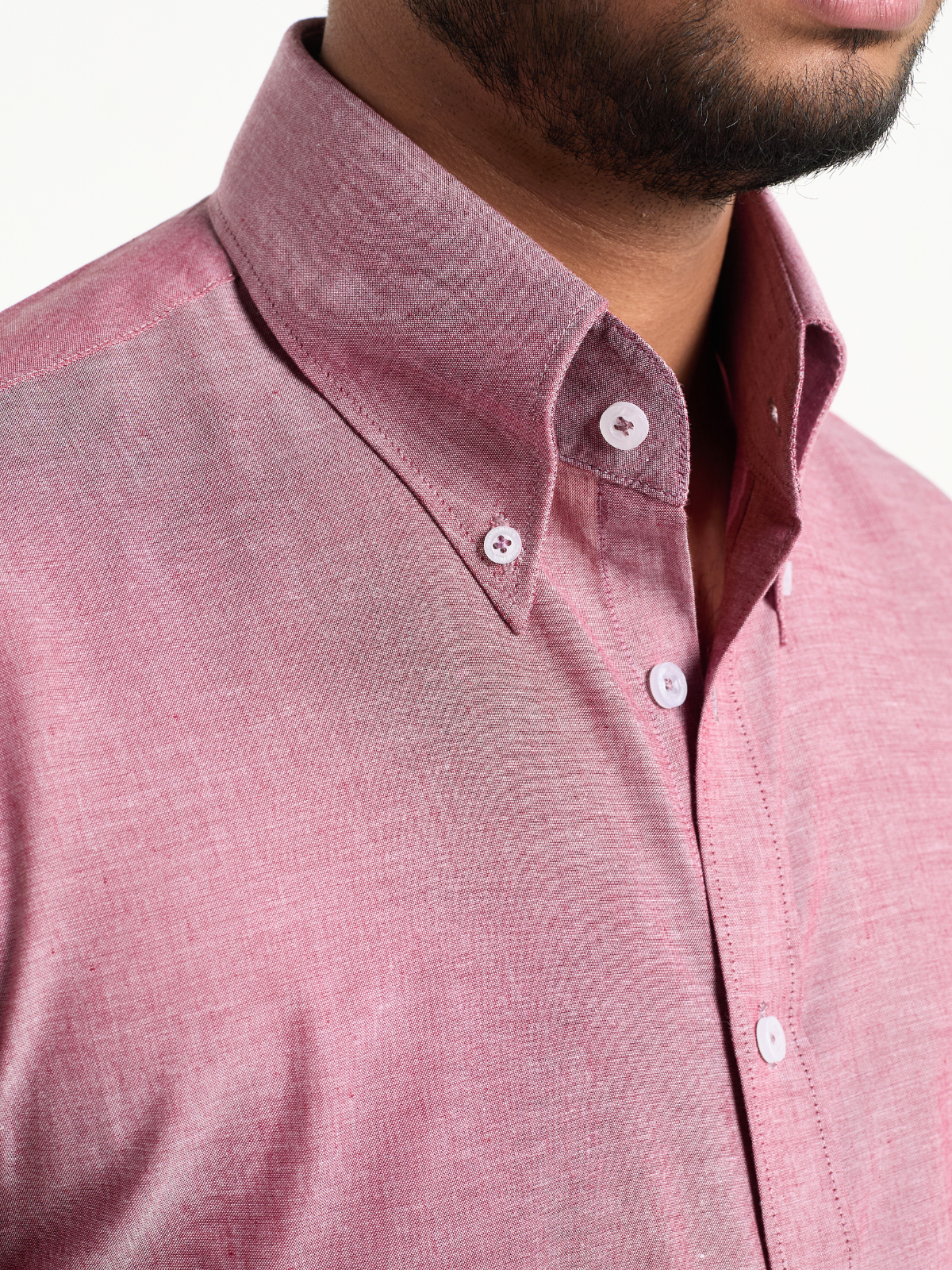 Matt Pink Button Down Formal Shirt