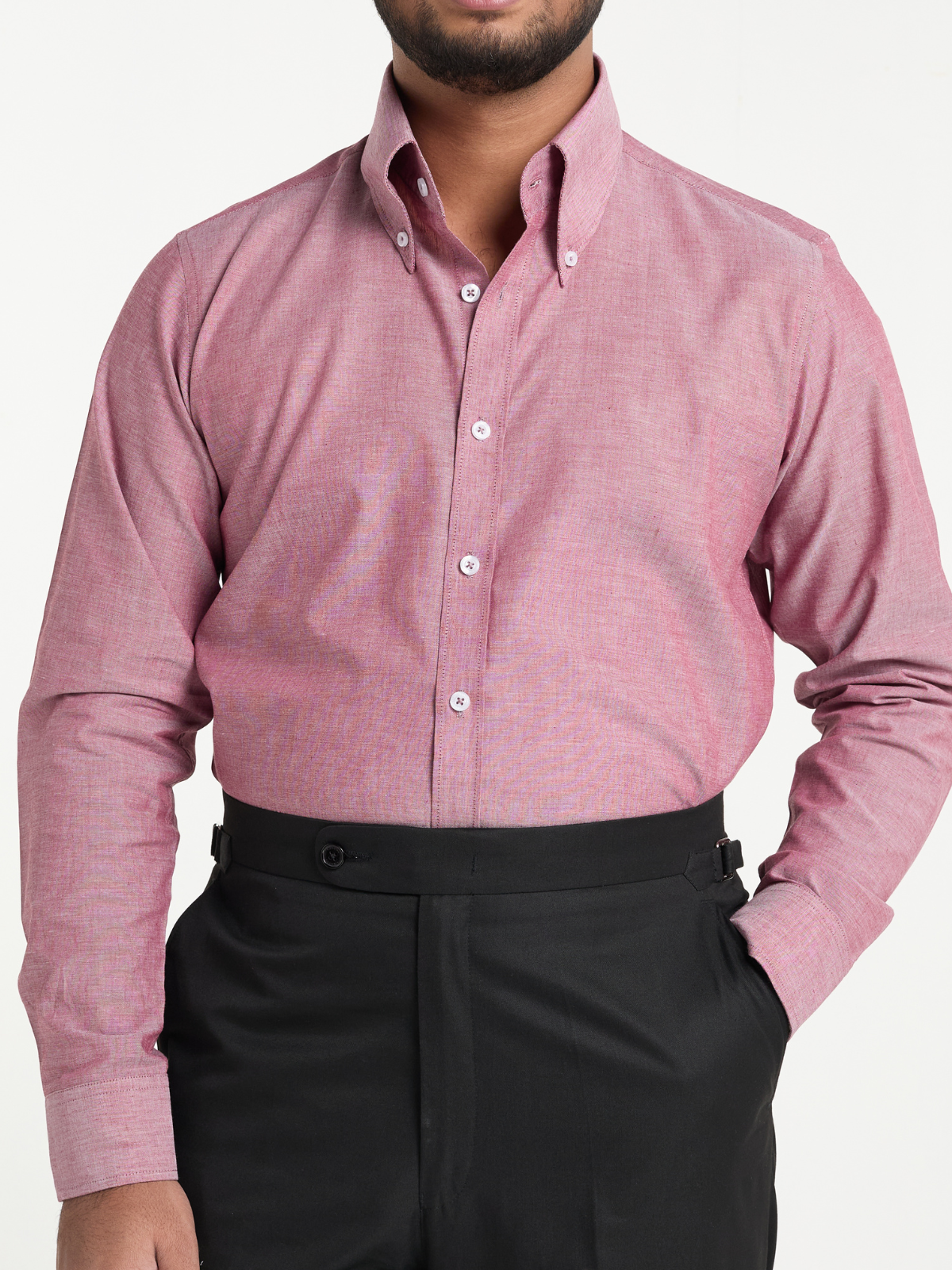 Matt Pink Button Down Formal Shirt