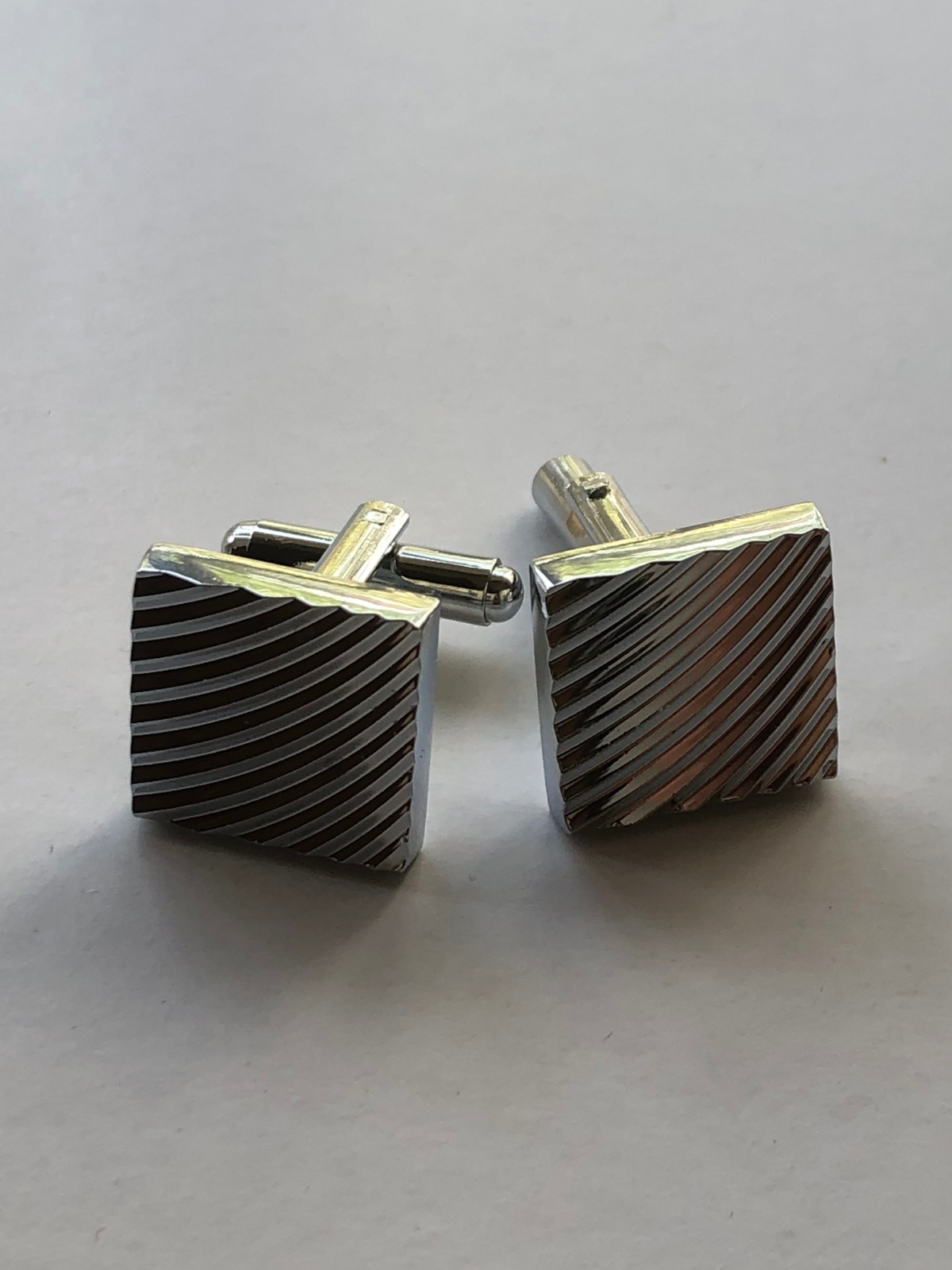 Curved Stripe Cufflinks