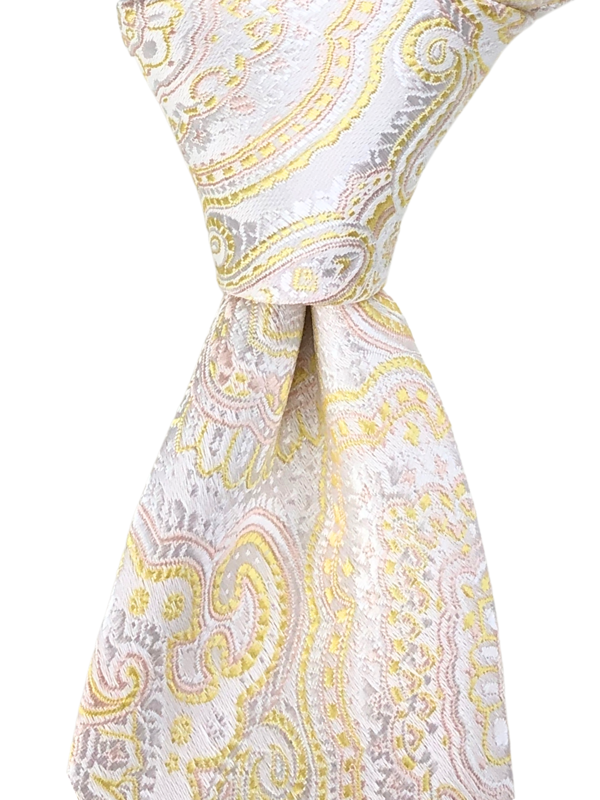 White Paisley Tie