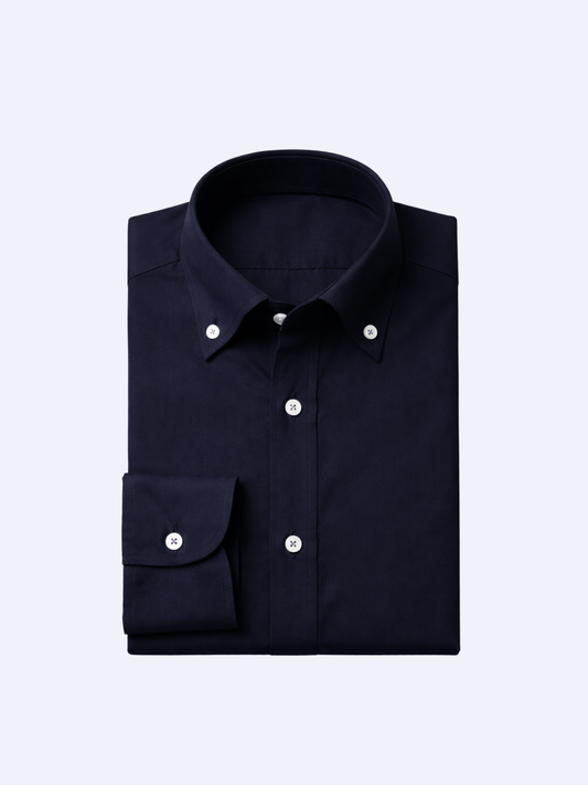 Navy Button Down Formal Shirt
