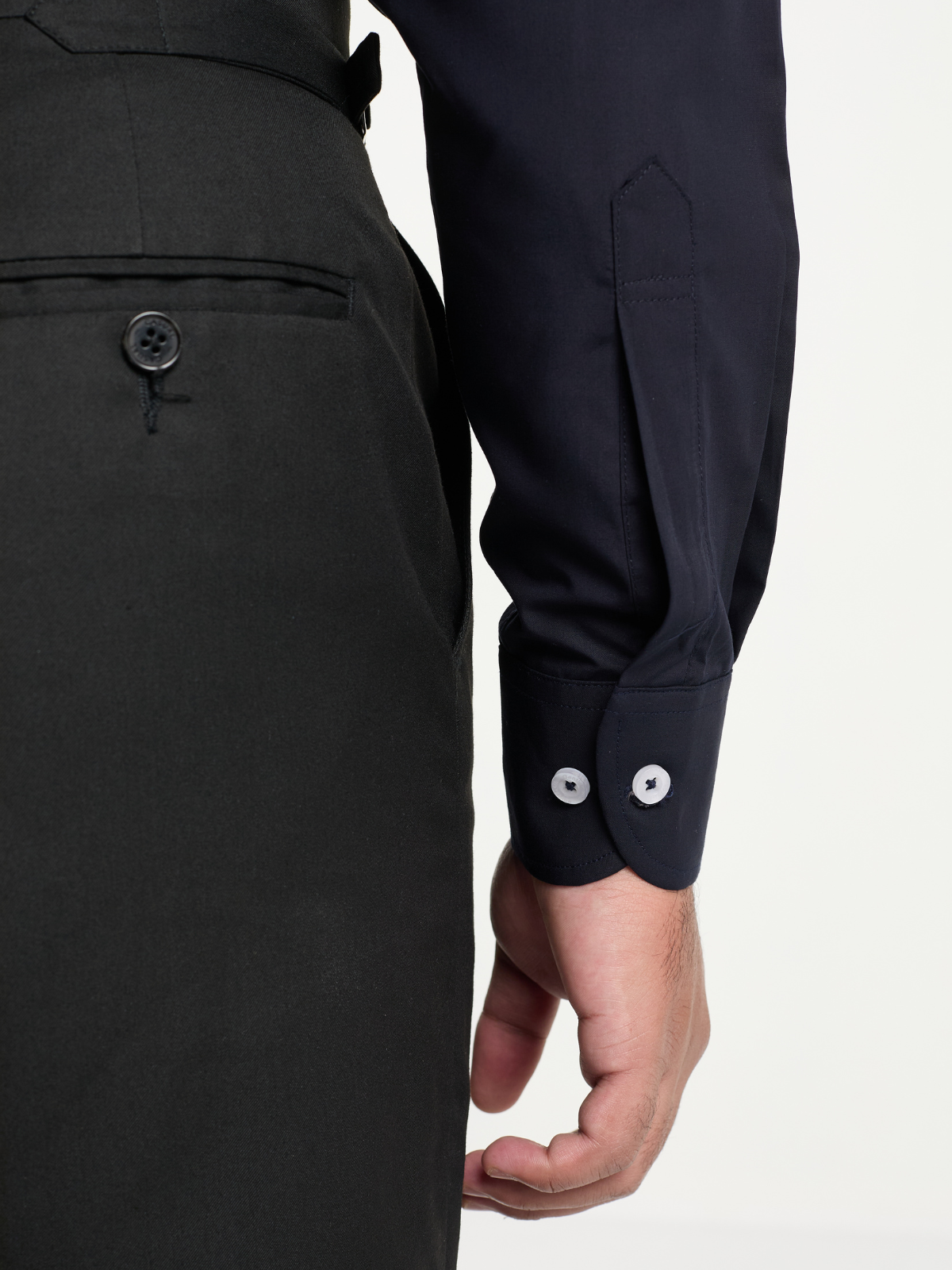 Navy Button Down Formal Shirt