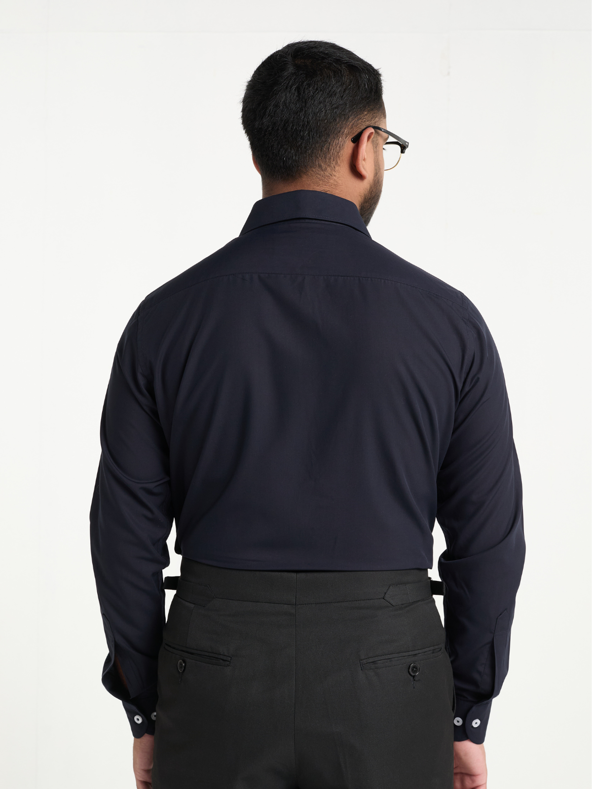 Navy Button Down Formal Shirt