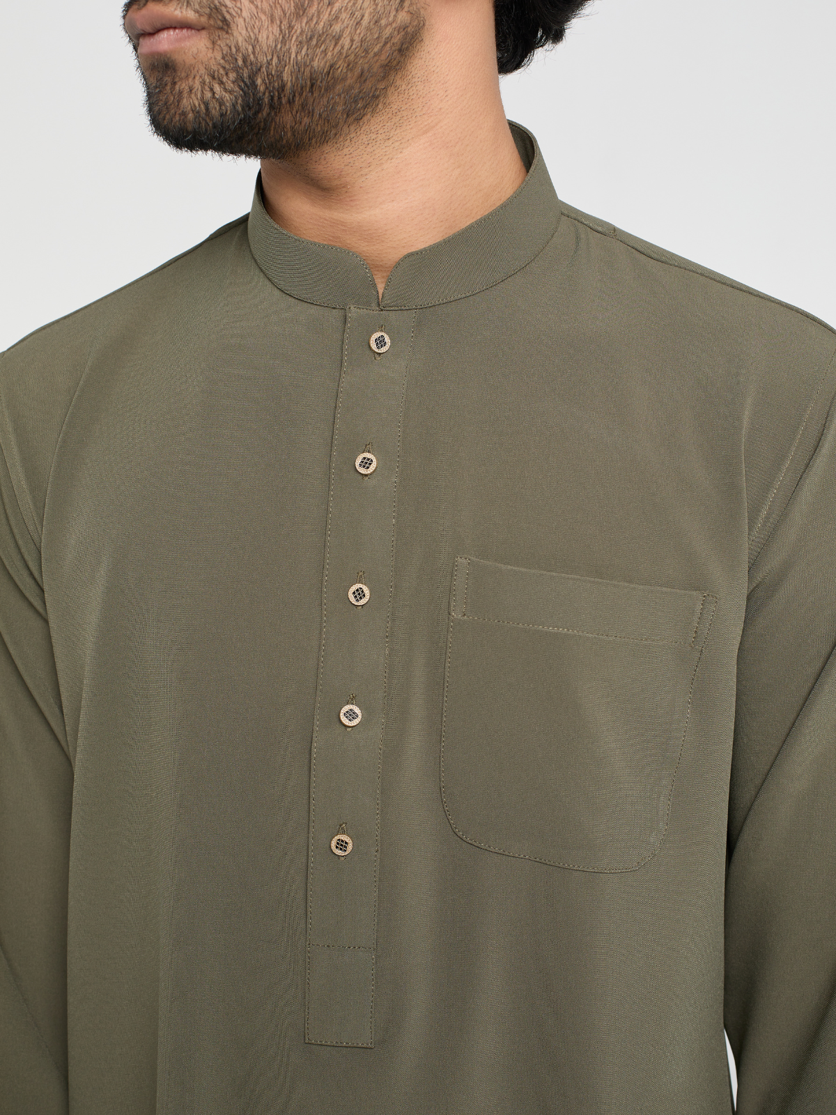 Olive Co-ord Kabli Set